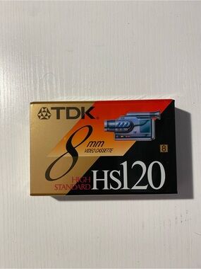 TDK HS120 8mm High Standard Video Cassette Tape Blank Sealed